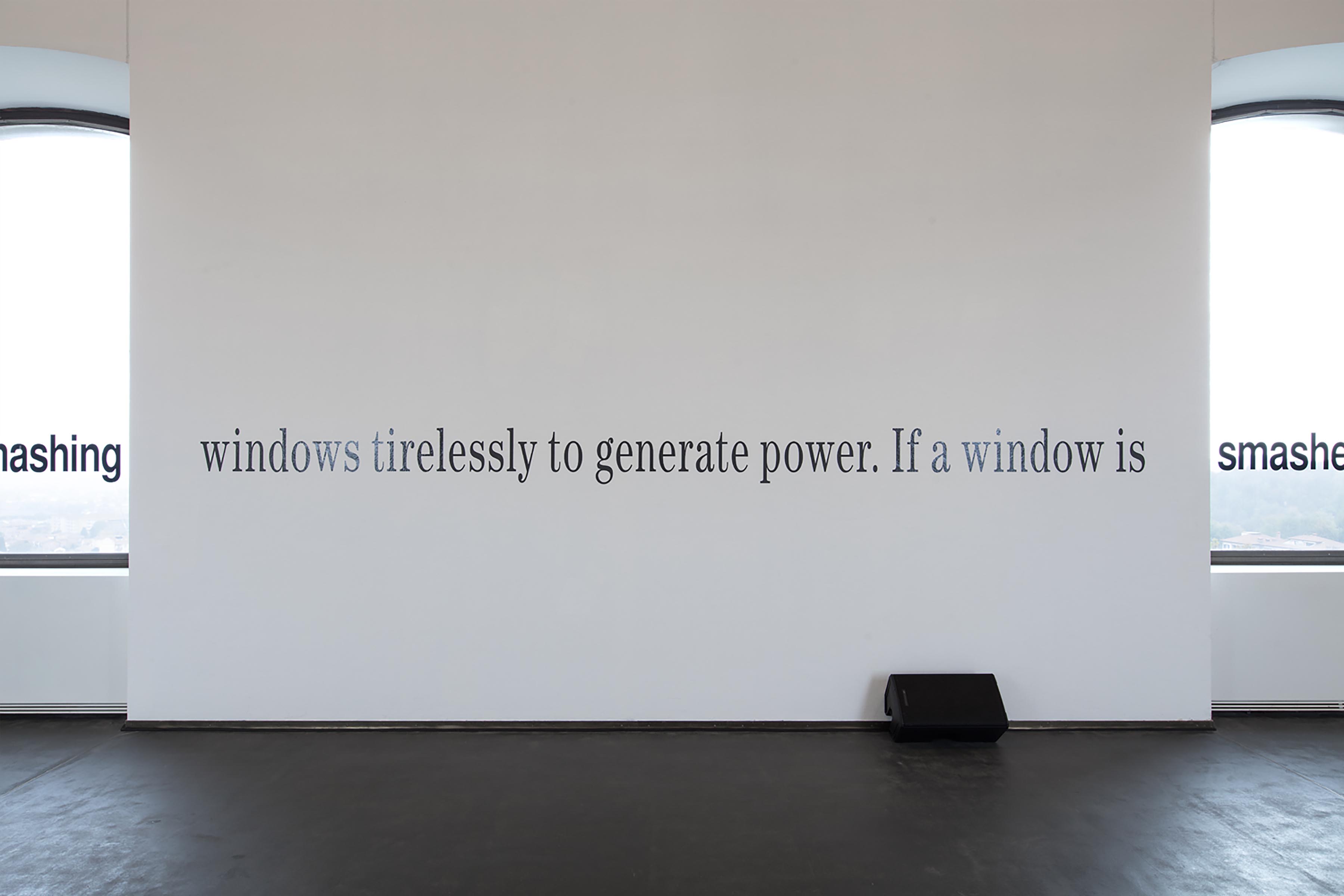 u0022Hito Steyerl. The City of Broken Windowsu0022, veduta espositiva